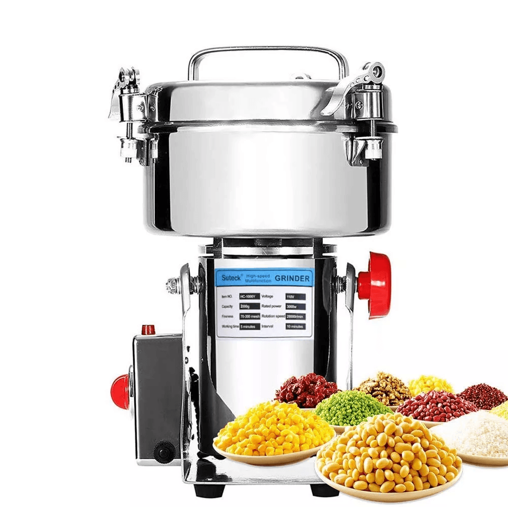 Molino Eléctrico Pulverizador Semillas Hierbas, Granos 2000g